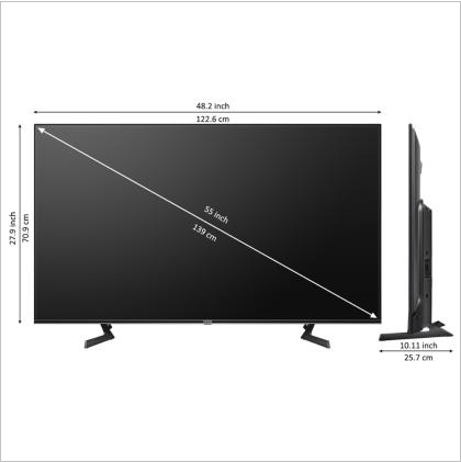 Dimensions of 55 Inch TV