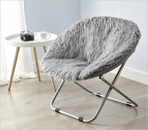 Real Fur Saucer Chair